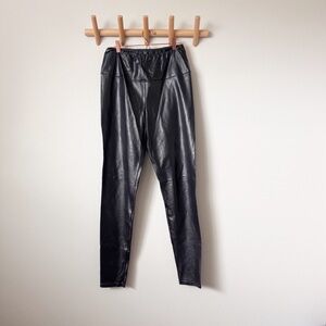 Wilfred Free Black Faux Leather Leggings